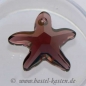 Preview: Swarovski Starfish-Pendant 6721 burgundy 20 mm (1 Stück)
