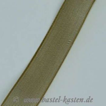 Organzaband 10 mm breit olivgrün (1 Meter)