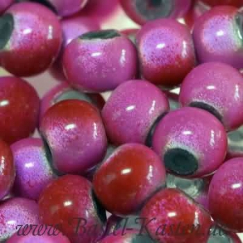 Miracle Beads rosa-rot 6 mm  (30 Stück)
