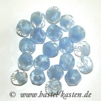 Feuerpolierte Perle 6mm crystal aqua opal (20 Stück)