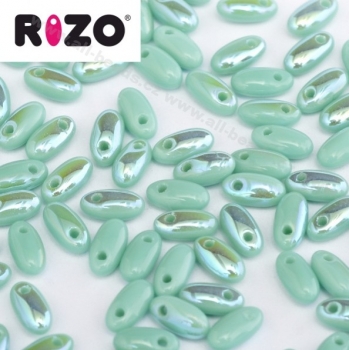 Rizo Beads 2,5 x 6 mm jade ab (10 Gramm)