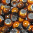 Miracle Beads braun-orange 8 mm  (20 St�ck)