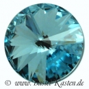 Swarovski 1122 Round Stone - Rivoli  12mm  aquamarine (1 St�ck)