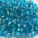 Rocailles 2mm t�rkis silbereinzug (ca. 17gr)