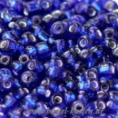 Rocailles 2mm dunkelblau silbereinzug (ca. 17gr)