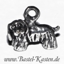 Metallanh�nger Hund versilbert ca. 12mm (1 St�ck)