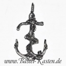 Anh�nger Anker mit umschlungenem Seil ca. 30mm versilbert (1 St�ck)
