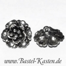 Knopf Blume versilbert geschw�rzt ca. 17mm (1 St�ck)