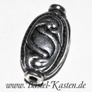 Metallzwischenteil Olive versilbert geschw�rzt ca. 19mm (1 St�ck)