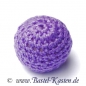 Preview: Häkelperle 20mm flieder (1 Stück)