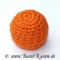 Preview: Häkelperle 20mm orange (1 Stück)