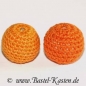 Preview: Häkelperle 20mm orange (1 Stück)