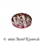 Preview: Acryl-Oval klein rose ca. 25 x 18 mm 1 Stück