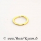 Preview: Kettenglied offen Ring glatt goldfarben ca. 18mm (1 Stück)