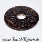 Preview: Scheibe rund aus Kokosnussschale dunkelbraun ca. 30 mm (1 Stück)