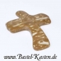 Preview: Kreuz aus Kokosnussschale ca. 41 mm  natur (1 Stück)
