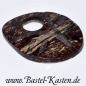 Preview: Oval aus Kokosnussschale ca. 48 mm  dunkelbraun (1 Stück)
