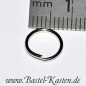 Preview: Bindering rund offen silberfarben 9mm (10 Stück)