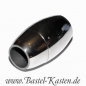 Preview: Edelstahl Magnetverschluss Oval Teilung 2/3 Verhältnis 6mm Öffnung (1 Stück)