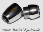 Preview: Edelstahl Magnetverschluss Oval Teilung 2/3 Verhältnis 6mm Öffnung (1 Stück)