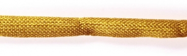 Habotai Seidenband  110cm  Durchmesser 3mm  dunkelgelb (1 Stück)