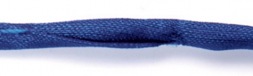 Habotai Seidenband  110cm  Durchmesser 3mm  blau (1 Stück)