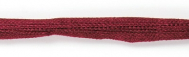 Habotai Seidenband  110cm  Durchmesser 3mm  granatrot (1 Stück)