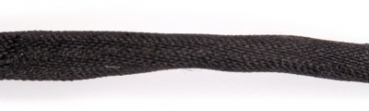Habotai Seidenband  110cm  Durchmesser 3mm  schwarz (1 Stück)