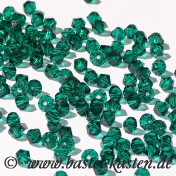 Swarovski Doppelkegel 5301  4 mm emerald (50 Stück)