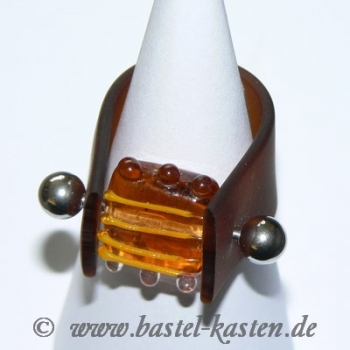 Preview: PVC-Band dunkelbraun 15mm (ca. 8cm)