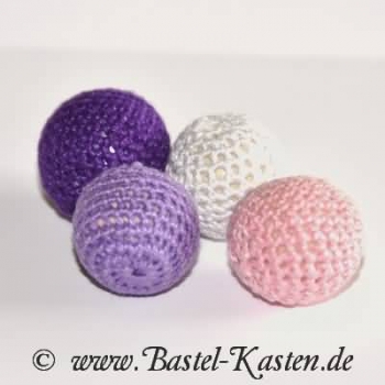 Preview: Häkelperle 20mm flieder (1 Stück)