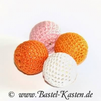Preview: Häkelperle 20mm orange (1 Stück)