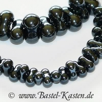 Preview: Farfalle-Beads 6,5 mm hematite (ca. 18 g)