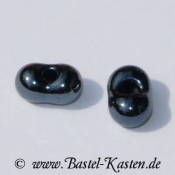 Farfalle-Beads 6,5 mm hematite (ca. 18 g)