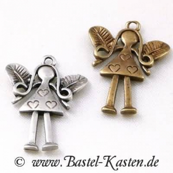 Preview: Metallanhänger Engelchen altsilber (1 Stück)