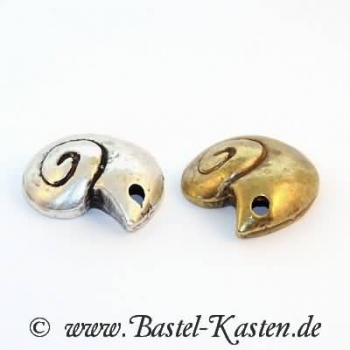 Preview: Metallanhänger Schnecke altsilber (1 Stück)