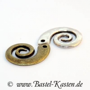 Preview: Metallanhänger Spirale altsilber (1 Stück)