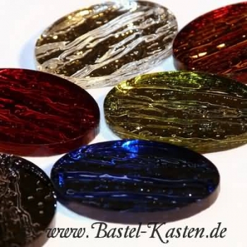 Preview: Acryl-Oval klein rose ca. 25 x 18 mm<br>1 Stück