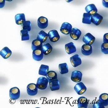 Preview: DB-0693 Delicas 11/0 transparent silverlined semi matte Sapphire Blue  ca. 7,5 Gramm