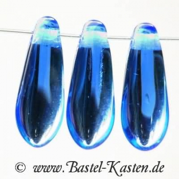 Glastropfen  11mm  dunkelblau (20 Stück)