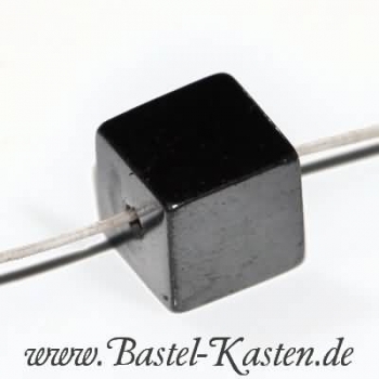 Preview: Magnetperlen Würfel 6mm x 6mm hämatit (10 Stück)