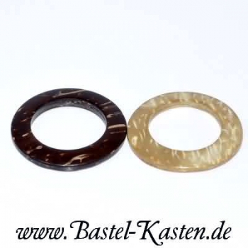 Preview: Ring aus Kokosnussschale ca. 30 mm natur (1 Stück)