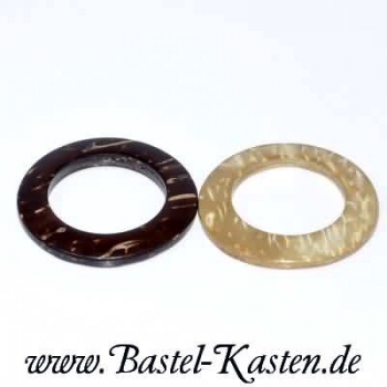 Ring aus Kokosnussschale ca. 30 mm dunkelbraun (1 Stück)