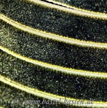 Samtband 10 mm breit olivgrün (1 Meter)