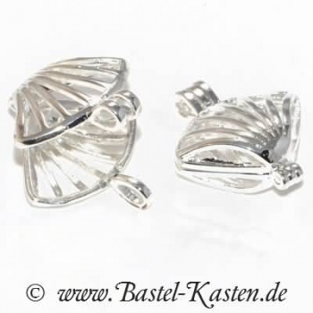 Muschel Anhänger silberfarben (1 Stück)
