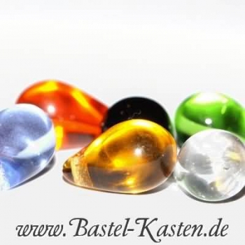 Preview: Glastropfen  6 x 9mm orange (20 Stück)