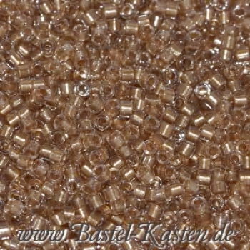 DB-0907 Delicas 11/0 FE sparkle crystal-taupe  ca. 7,5 Gramm