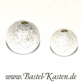 Preview: Sandball silberfarben ca. 8mm (1 Stück)