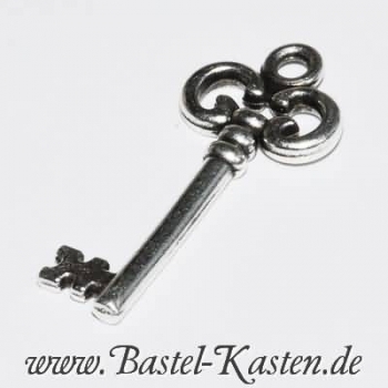 Metallanhänger  Schlüssel  ca. 29mm  altsilber (1 Stück)