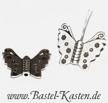 Metallzwischenteil Schmetterling  ca. 30mm  altsilber  (1 Stück)